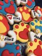 16 Paw Patrol cookies dog bone, dog paw sugar cookies, puppy paw, decorated cookies on Sale