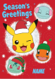 Pokémon Personalised  Season s Greetings  Christmas Card Discount