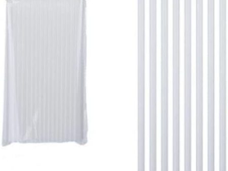 Pack of 80 White Eco PLA Straws 6 X 20cm For Cheap