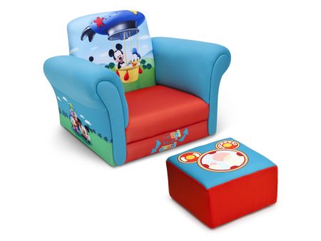 Mickey Mouse Upholstered Chair with Ottoman Sale