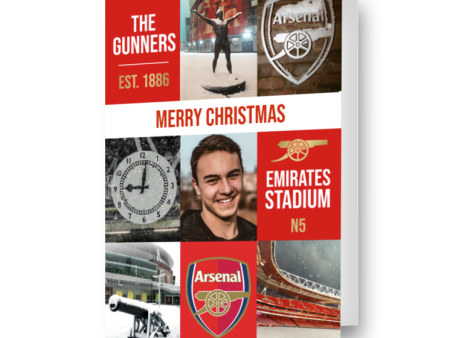 Arsenal FC Personalised Tiled Christmas Card Supply