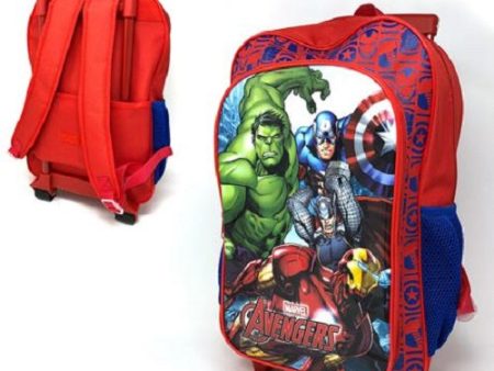 Marvel Avengers Deluxe Backpack Trolley Bag - Hulk Thor Ironman Captain America on Sale