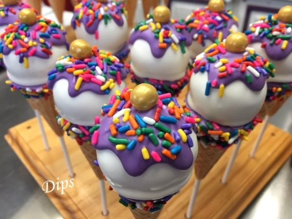 Lavender (purple) Ice Cream Cone Cake pops, Birthday Cake pops, Princess Party, Candyland For Discount