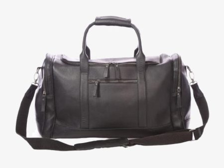 Black Leather Duffel Bag Online now