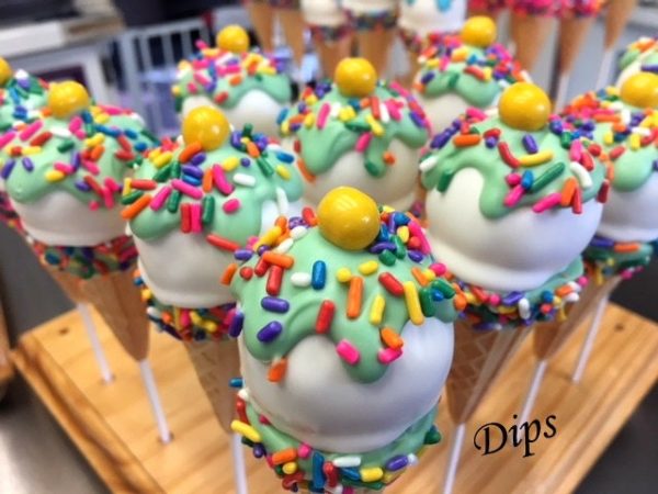 Ice Cream Cone Cake Pops, Birthday Cake Pops, Candyland Party, Baby shower Online Hot Sale