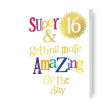 Brightside Age 16 Birthday Card Discount