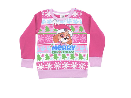 Paw Patrol Girls Christmas Jumper Sweatshirt. (3-4 Years) and (4-5 Years) Hot on Sale