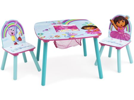 Dora Table & Chair Set with Storage Supply