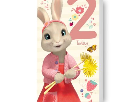 Peter Rabbit Age 2 Birthday Card Discount