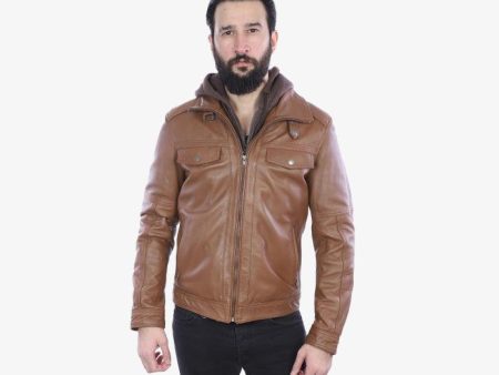 Leather Jacket With Hood Online