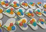 16 Heart with flowers Sugar cookies, decorated cookies Online