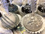 Silver and black cake pops, wedding favors, Cake Pops Online Sale