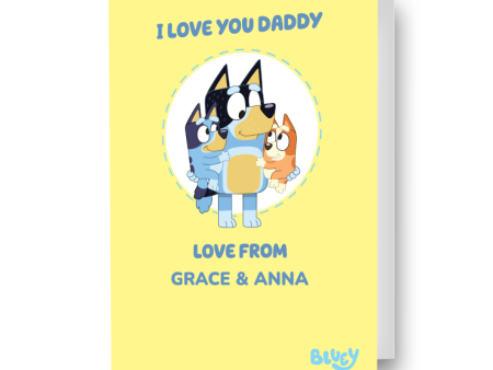 Bluey Personalised Father s Day Card Discount