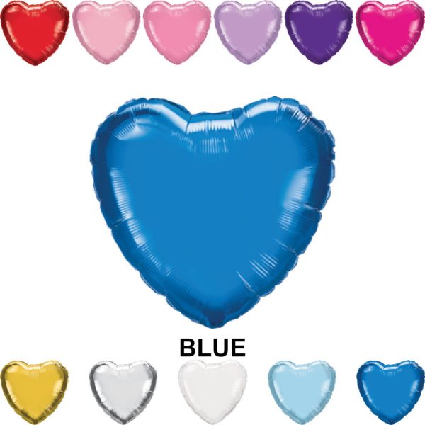 18  Heart Mylar Balloons (Foil) For Sale