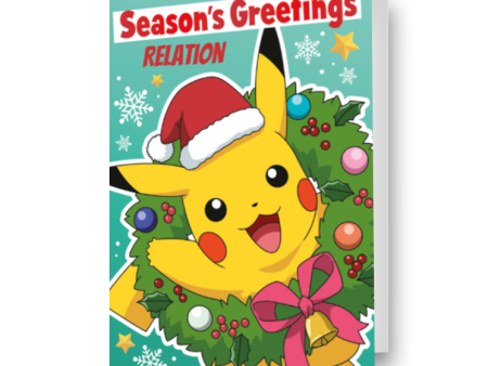 Pokémon Personalised Christmas Card Fashion