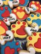 16 Paw Patrol cookies dog bone, dog paw sugar cookies, puppy paw, decorated cookies on Sale