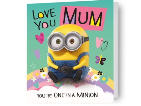 Despicable Me Minions  Love You Mum  Mother s Day Card on Sale