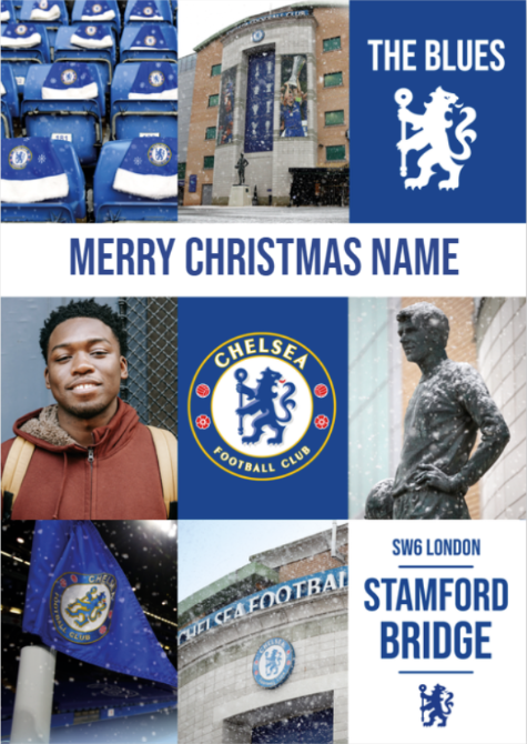 Chelsea FC Personalised Christmas Card Discount