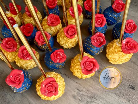 12 Beauty and the Beast themed cake pops Online now