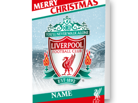 Liverpool FC Personalised  Christmas Card Sale