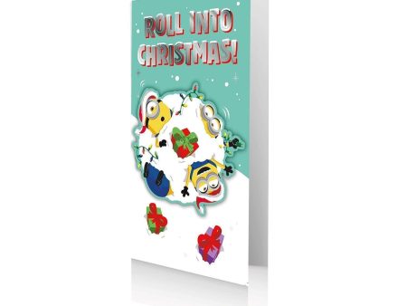 Despicable Me Minions Christmas Snowball Card For Sale