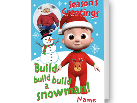 CoComelon Personalised Photo Christmas Card on Sale