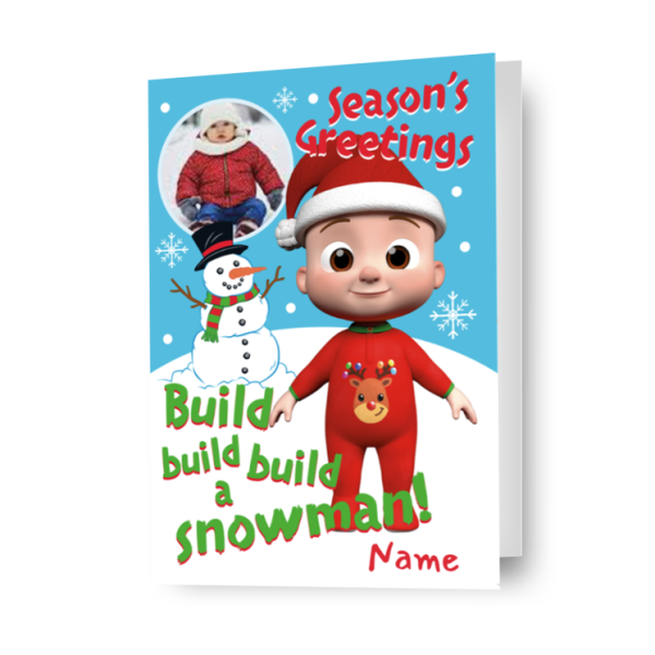 CoComelon Personalised Photo Christmas Card on Sale