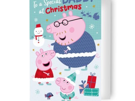 Peppa Pig Daddy Christmas Card on Sale