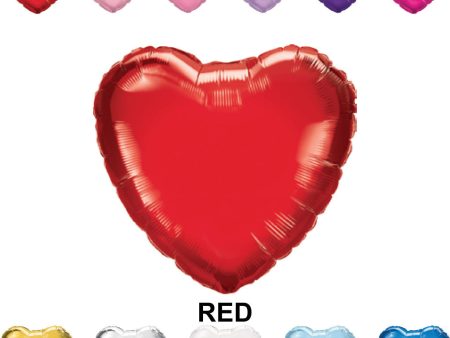 18  Heart Mylar Balloons (Foil) For Sale