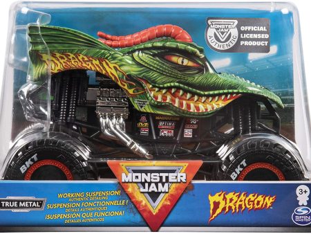 Monster Jam, Official Dragon Monster Truck, Die-Cast Vehicle For Cheap