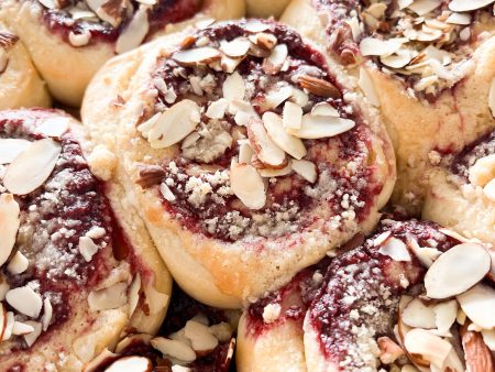 Raspberry Almond Stuffed Rolls Online now