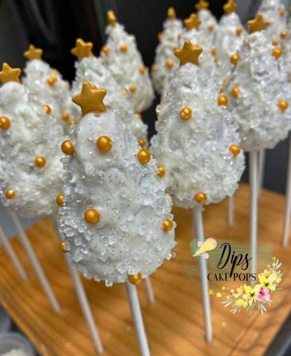 1 dozen Christmas tree cake pops, Christmas cake pops, Holiday cake pops Online now