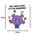 Mr Men & Little Miss Personalised  Mr Weekend  Birthday Card Online Sale