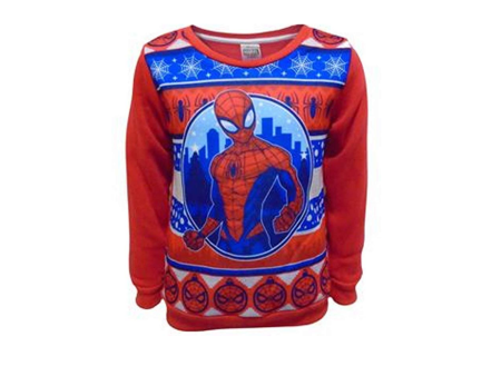 Marvel Spider-Man Boys Christmas Jumper Sweatshirt. (2-3 Years) and (4-5 Years) Discount