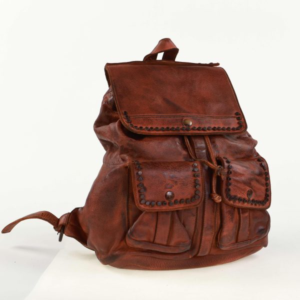 Classic Leather Backpack For Discount