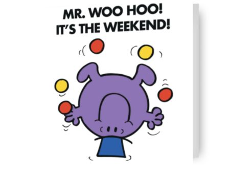 Mr Men & Little Miss Personalised  Mr Weekend  Birthday Card Online Sale