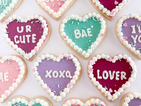 Conversation Heart Sugar Cookie Set Hot on Sale