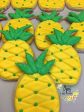 16 Luau Flamingo cookies, Pineapple cookies, Palm tree cookies, royal frosting cookies, Hawaiian cookies, Luau party, Hawaii party Supply