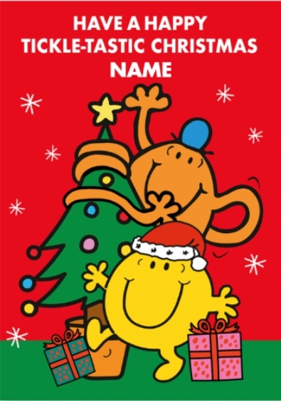 Mr Men & Little Miss Personalised  Tiggle-tastic  Christmas Card For Discount