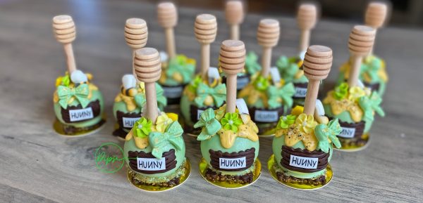 Hunny Pot cake pops, Baby shower pooh inspired Hot on Sale