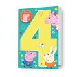 Peppa Pig Age 4 Birthday Card Fashion