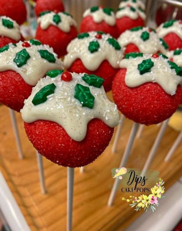 1 dozen Christmas Cake Pops, Holiday cake pops Discount