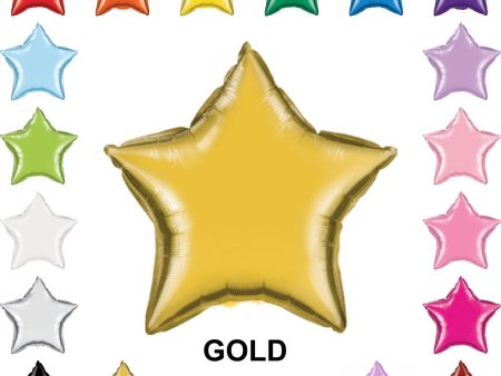 18  Star Mylar Balloons (Foil) Hot on Sale