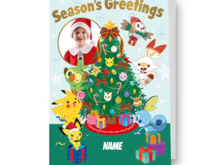 Pokémon Personalised Photo Christmas Card Online now