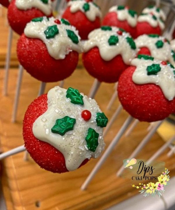 1 dozen Christmas Cake Pops, Holiday cake pops Discount