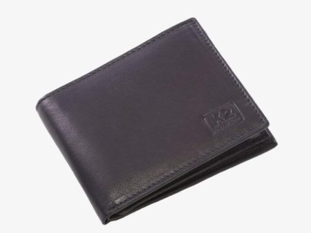 Mens Leather Wallet Trifold Blk Supply