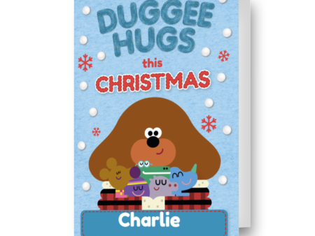 Hey Duggee Personalised  Duggee Hugs  Christmas Card Hot on Sale