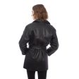 Ladies Belted Leather Jacket For Discount