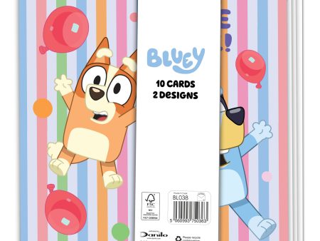 Bluey Multipack of 10 Cards Fashion