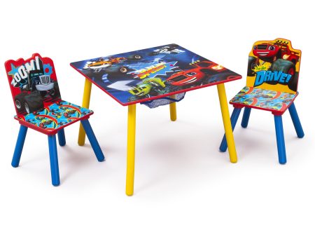 Blaze and the Monster Machines Table & Chair Set with Storage Fashion